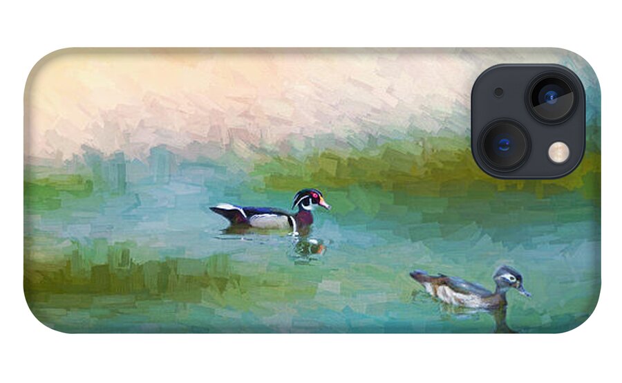 Randy Allen iPhone 13 Case featuring the photograph Wood Duck Couple by Randall Allen