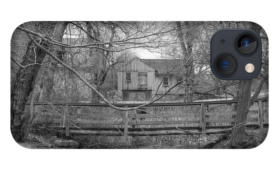 Waterloo Village iPhone 13 Case featuring the photograph Wooden Bridge Over Stream - Waterloo Village by Christopher Lotito