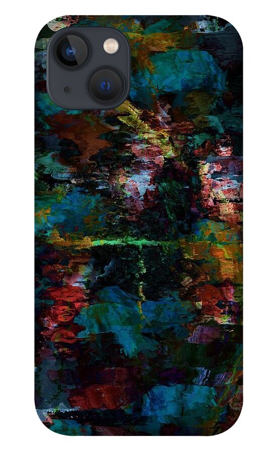 Fine Art iPhone 13 Case featuring the digital art 0221 Abstract1 by David Lane