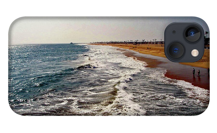 Blue iPhone 13 Case featuring the photograph A Walk on the Beach #1 by Carolyn Stagger Cokley