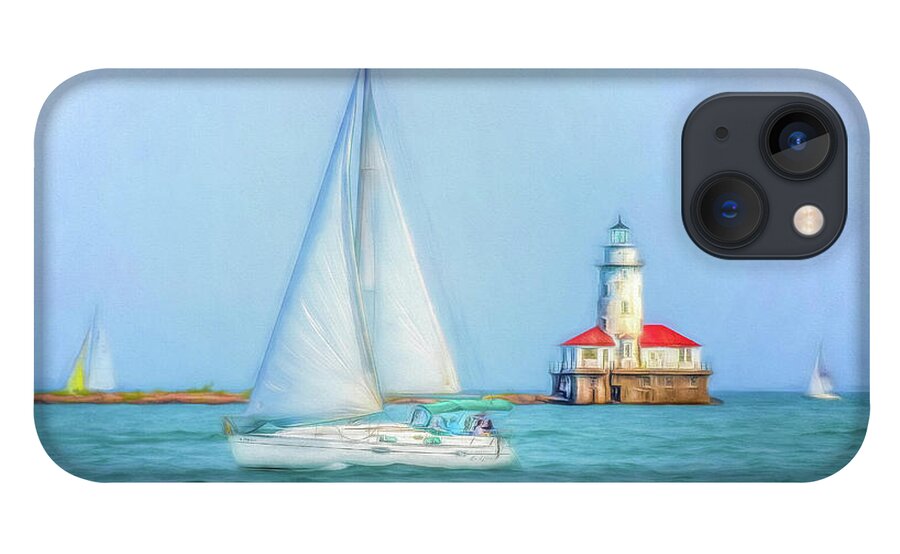Sail Boats iPhone 13 Case featuring the photograph Passing The Lighthouse by Kevin Lane