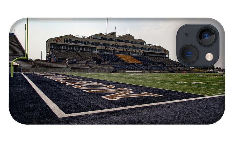 Montana State University iPhone 13 Case featuring the photograph Montana State University Bobcat Stadium by Eldon McGraw