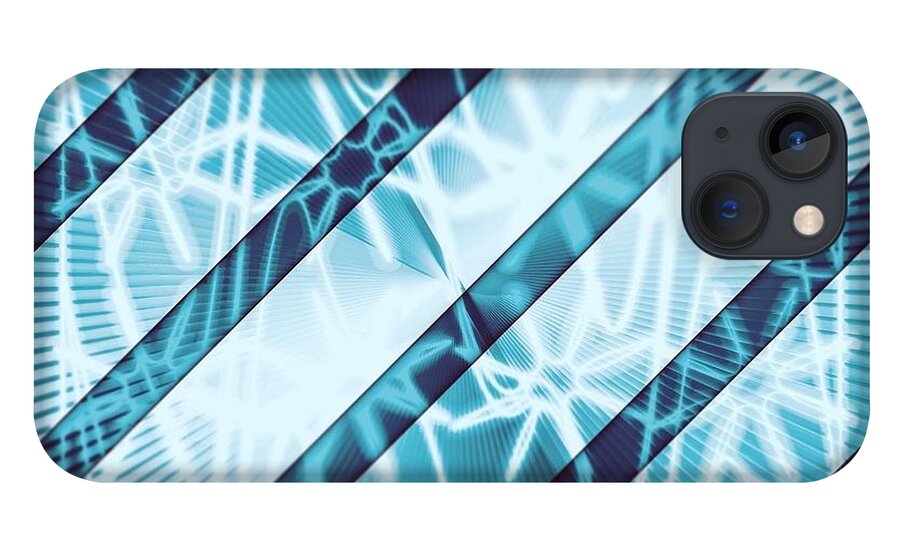 Abstract iPhone 13 Case featuring the digital art Pattern 46 #1 by Marko Sabotin
