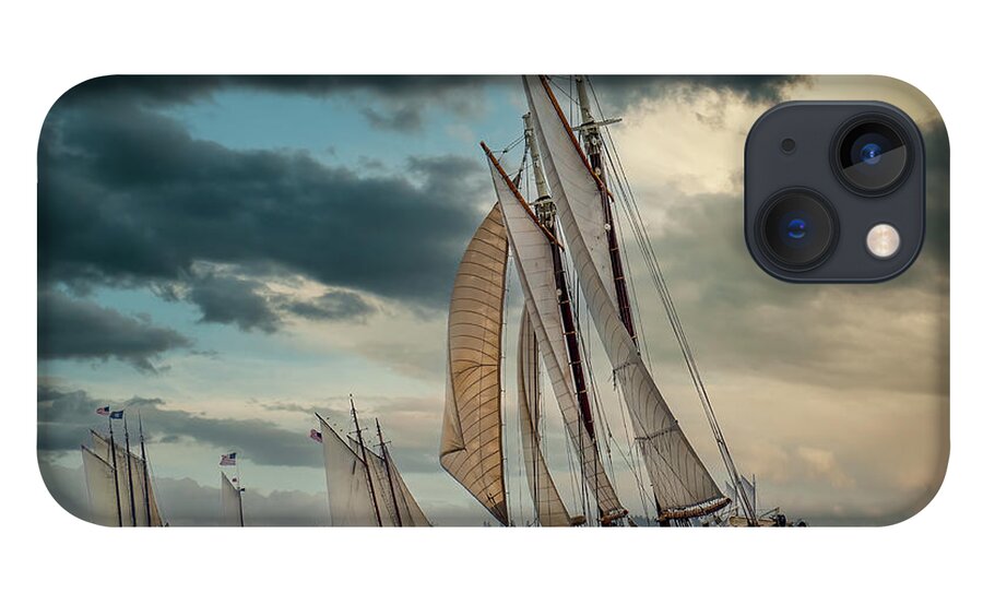  iPhone 13 Case featuring the photograph Windjammer Fleet by Fred LeBlanc