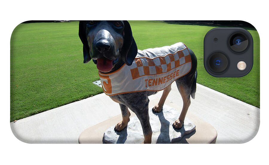 Tennessee Vols iPhone 13 Case featuring the photograph University of Tennesse Smokey Statue by Eldon McGraw