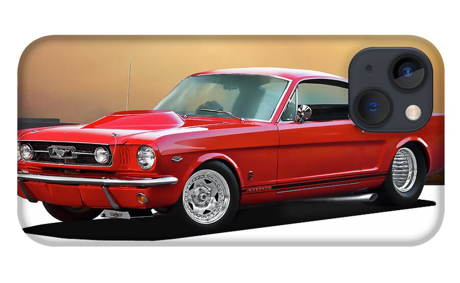 1965 Ford Mustang GT 'Pro Street' Fastback iPhone 13 Case by Dave