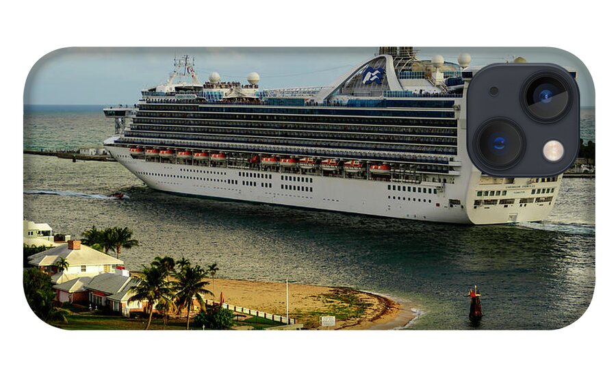 Cruise iPhone 13 Case featuring the photograph Caribbean Princess by AE Jones