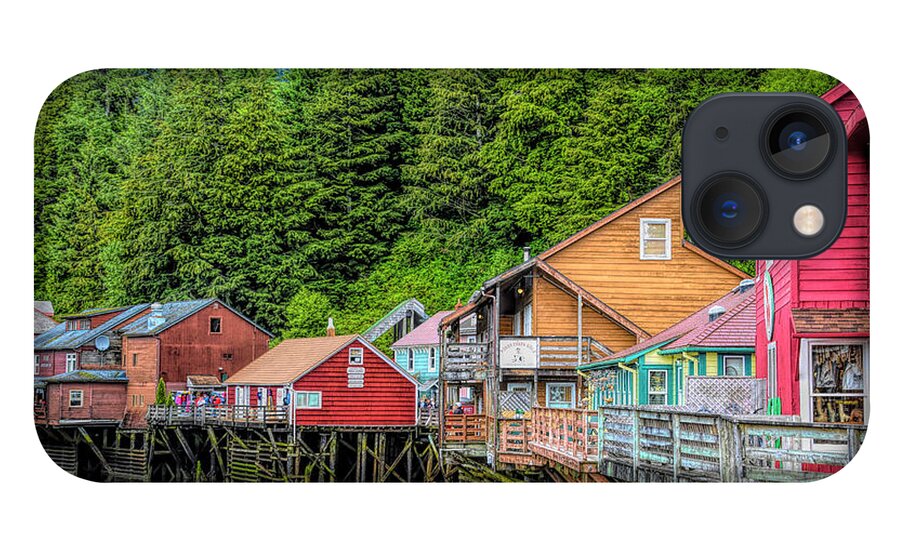 Barbara Snyder iPhone 13 Case featuring the photograph Creek Street Ketchikan Alaska #2 by Barbara Snyder