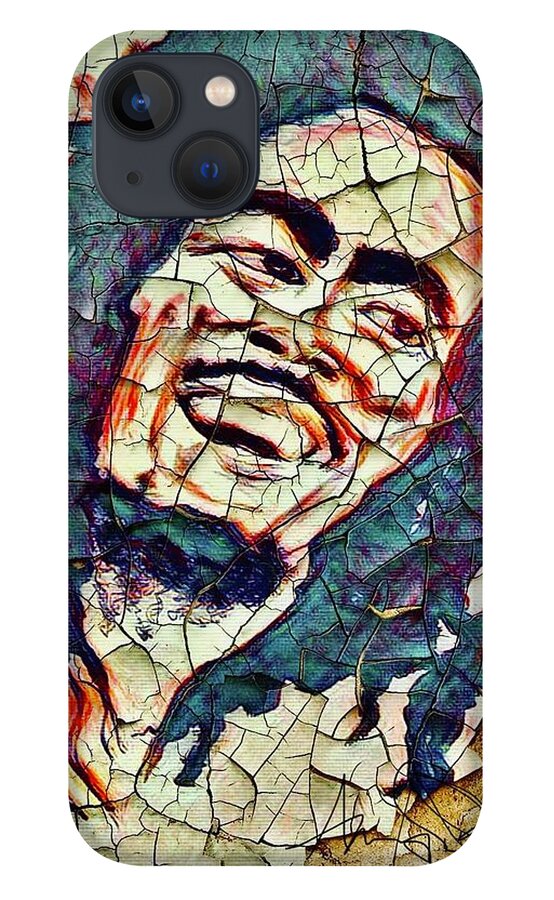  iPhone 13 Case featuring the mixed media One Love by Angie ONeal
