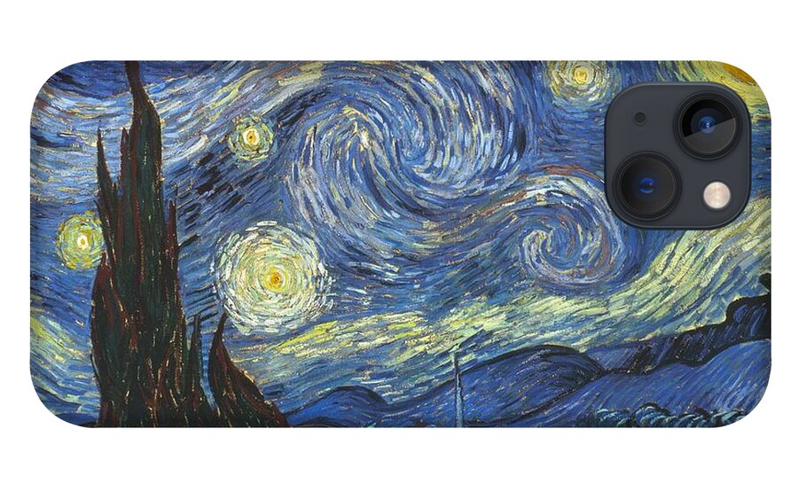 1889 iPhone 13 Case featuring the painting Starry Night #25 by Vincent Van Gogh
