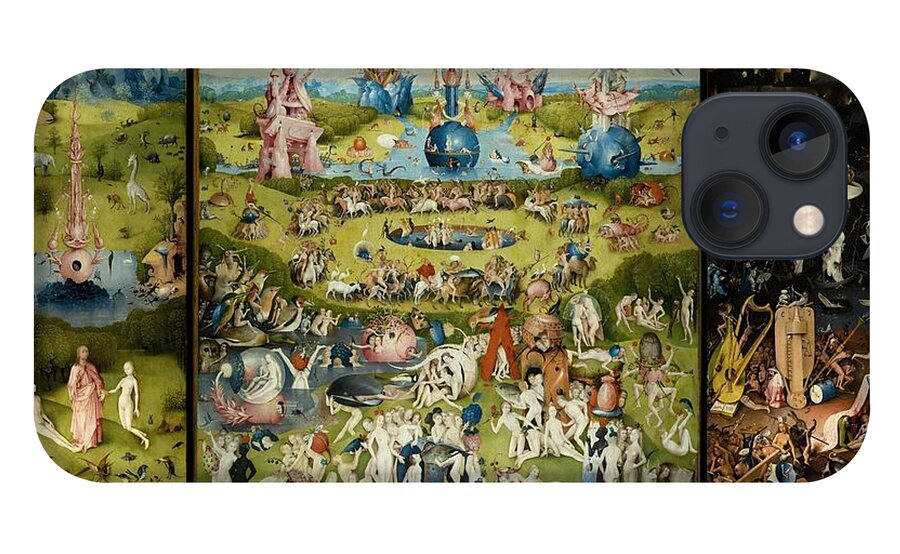 Hieronymus Bosch iPhone 13 Case featuring the painting The Garden Of Earthly Delights #1 by Hieronymus Bosch