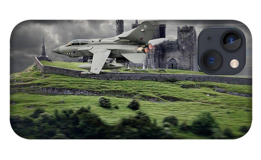 Panavia iPhone 13 Case featuring the digital art Tornado Over The Farm by Custom Aviation Art