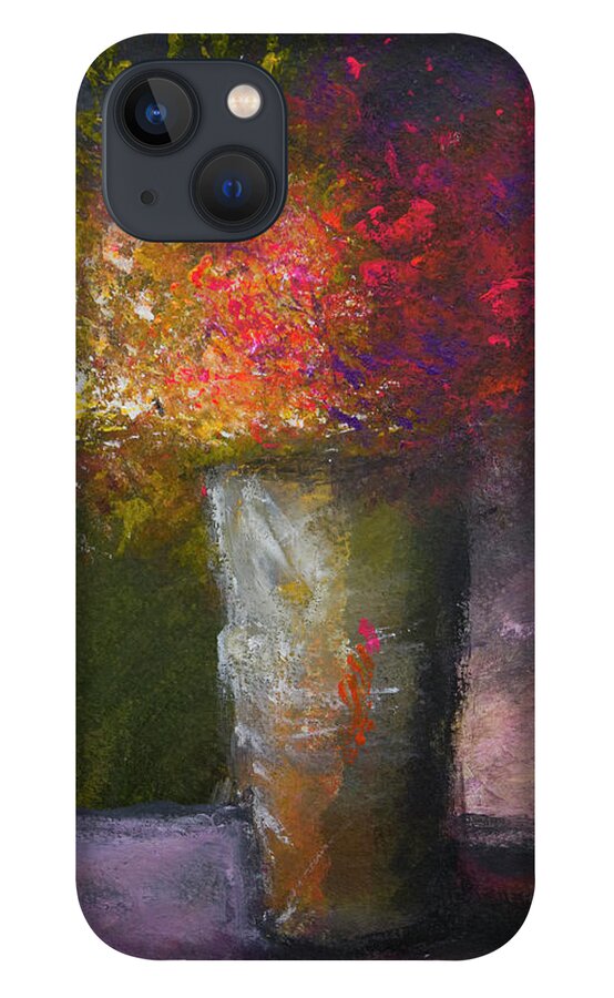 Flowers iPhone 13 Case featuring the painting A Gift by Linda Bailey