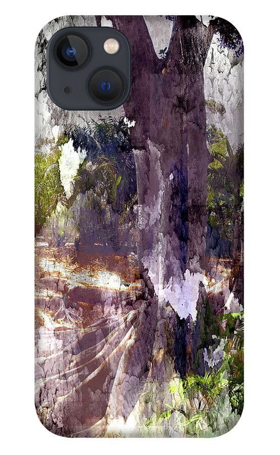 Trees iPhone 13 Case featuring the digital art A Hint of Trees by Nancy Olivia Hoffmann