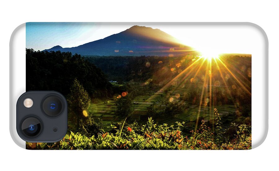 Volcano iPhone 13 Case featuring the photograph This Side Of Paradise - Mount Agung. Bali, Indonesia by Earth And Spirit