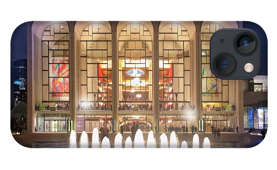 Lincoln Center iPhone 13 Case featuring the photograph A Night at Lincoln Center by Mark Andrew Thomas