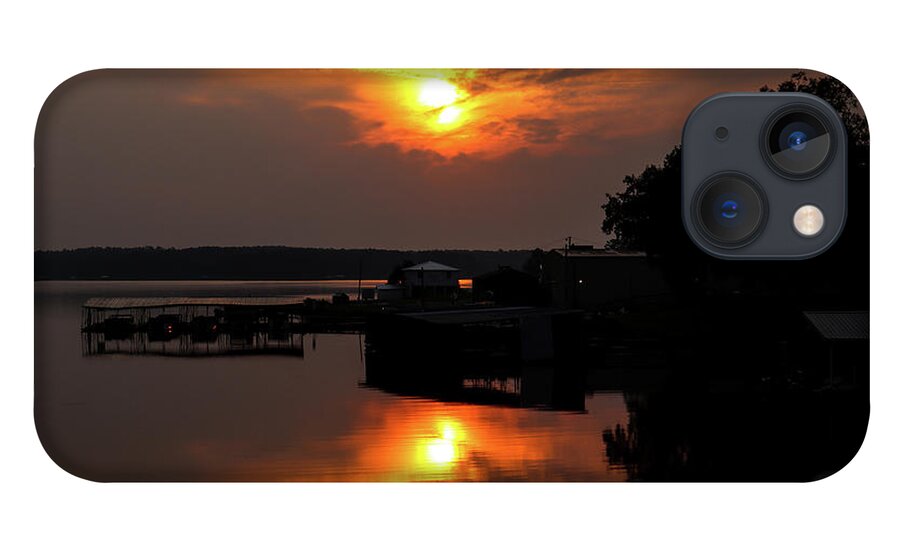 Lake iPhone 13 Case featuring the photograph A Sun Splitting Sunrise by Ed Williams