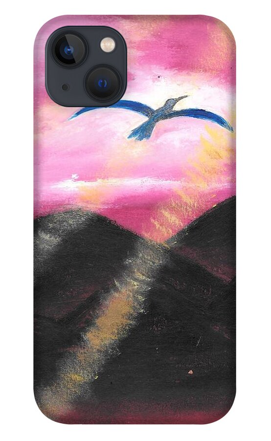 Bird iPhone 13 Case featuring the painting Almost There by Esoteric Gardens KN