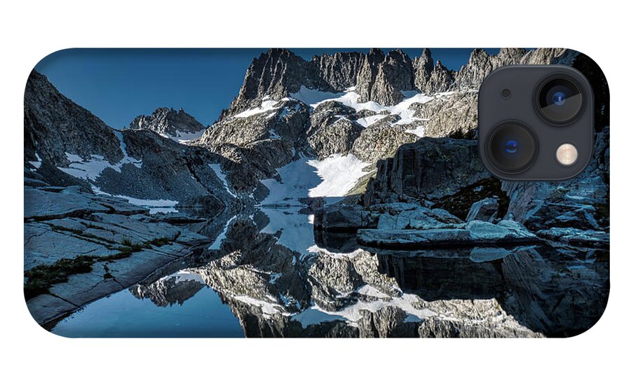 Landscape iPhone 13 Case featuring the photograph Alpine Blue Reflection by Romeo Victor