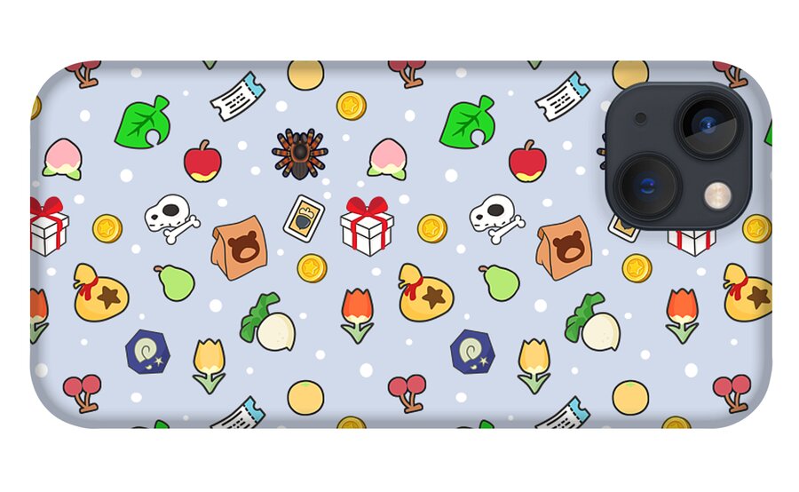 Animal Crossing Cute Item Pattern iPhone 13 Case by Neokawaii - Pixels