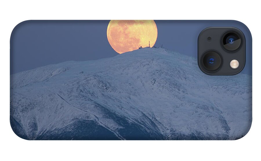 April iPhone 13 Case featuring the photograph April Supermoon over Washington by White Mountain Images