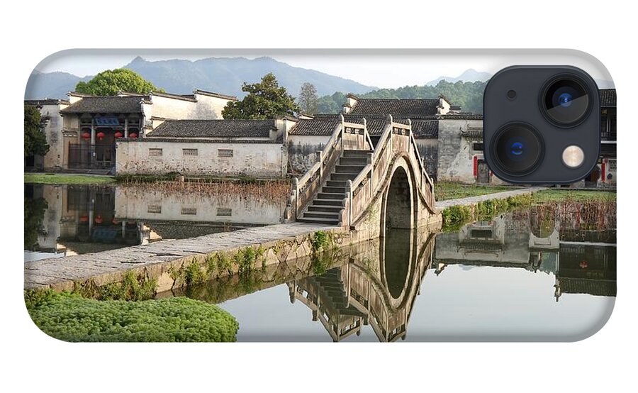 Arched Stone Bridge iPhone 13 Case featuring the photograph Arched Stone Bridge in Hong Village by Mingming Jiang