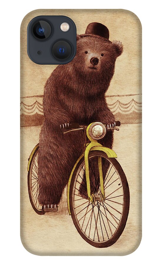 Bear iPhone 13 Case featuring the drawing Barnabus by Eric Fan