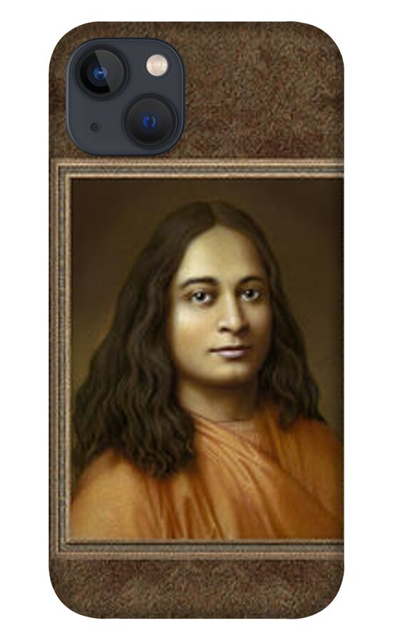Paramahansa iPhone 13 Case featuring the pastel Yogananda by Kurt Wenner