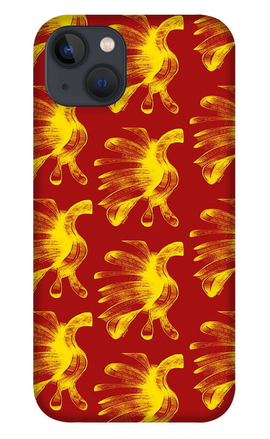 Phoenix iPhone 13 Case featuring the digital art Phoenix #1 by Ljev Rjadcenko