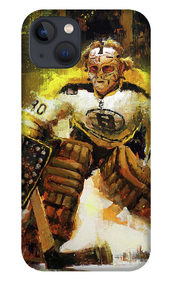 GERRY CHEEVERS MASK // Oil Painting boston Bruins Original 