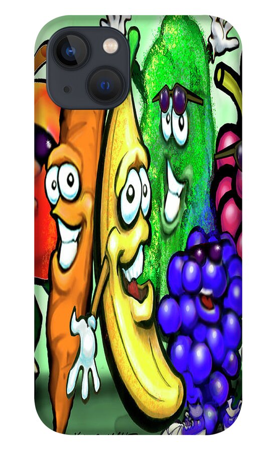 Food iPhone 13 Case featuring the digital art Food Rainbow by Kevin Middleton