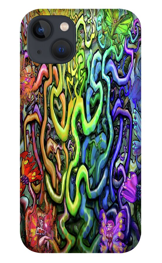 Magic iPhone 13 Case featuring the digital art Rooted in Magic by Kevin Middleton