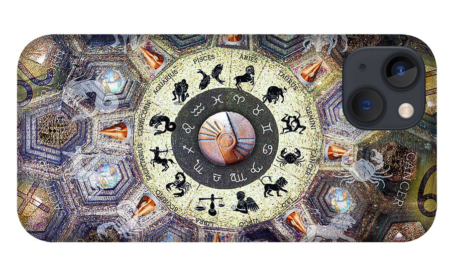 Mystic's Astrologer's iPhone 13 Case featuring the digital art Astrologer's Ceiling by Anthony Ellis