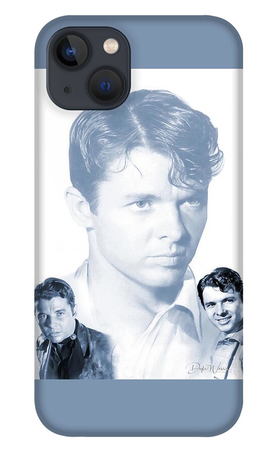 Audie Murphy iPhone 13 Case featuring the digital art Audie Murphy the Actor by Dyle Warren