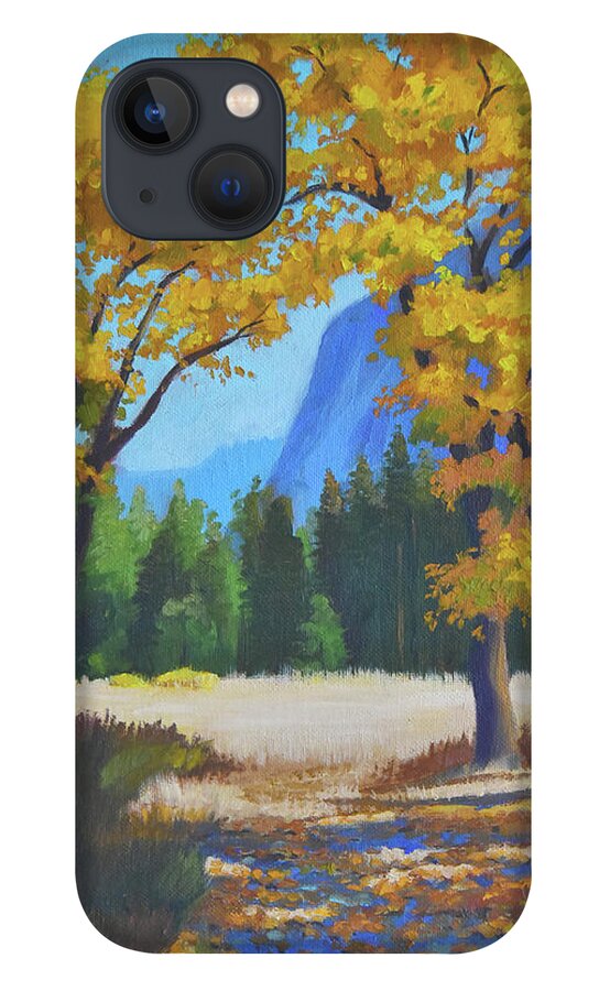 Autumn iPhone 13 Case featuring the painting Autumn Gold by Alice Leggett