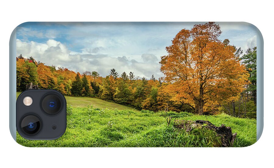 Fall iPhone 13 Case featuring the photograph Autumn in Vermont in the Woodstock Countryside by Ron Long Ltd Photography