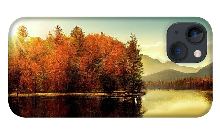Autumn Landscape iPhone 13 Case featuring the digital art Autumn Landscape by Peggy Collins