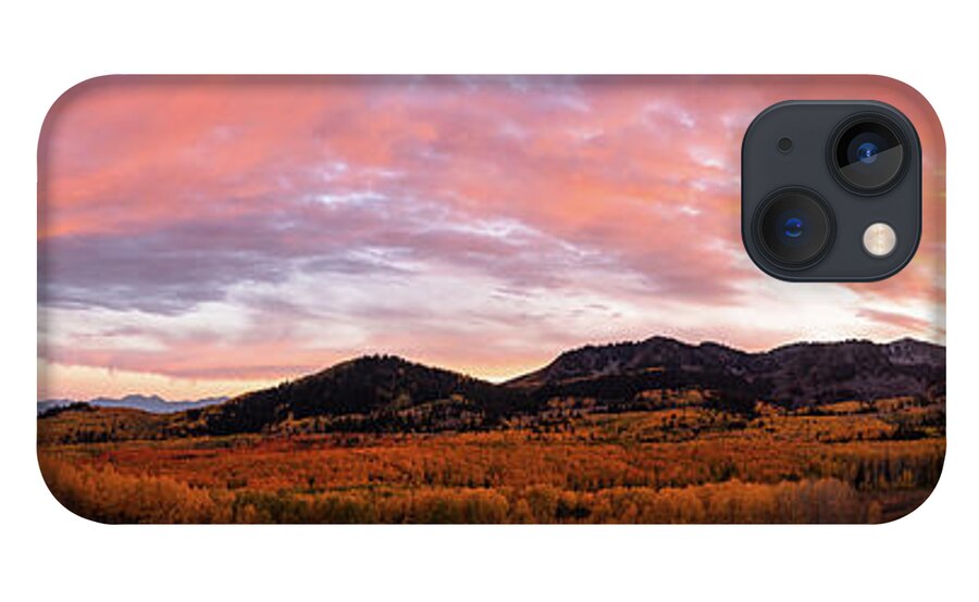 Autumn iPhone 13 Case featuring the photograph Autumn Sunset by Wesley Aston