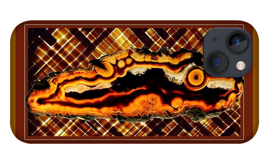 Stone iPhone 13 Case featuring the photograph Awesome Agate by Nancy Ayanna Wyatt