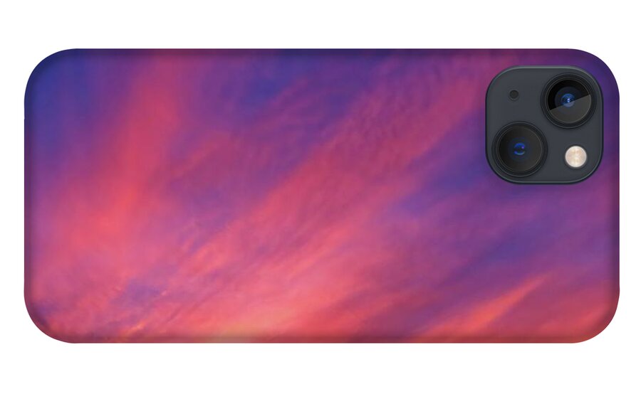 Radiant iPhone 13 Case featuring the photograph Beautiful Arizona Sunset Rays by Judy Kennedy