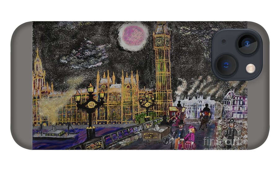 Big Ben iPhone 13 Case featuring the painting Big Ben 1885 by David Westwood