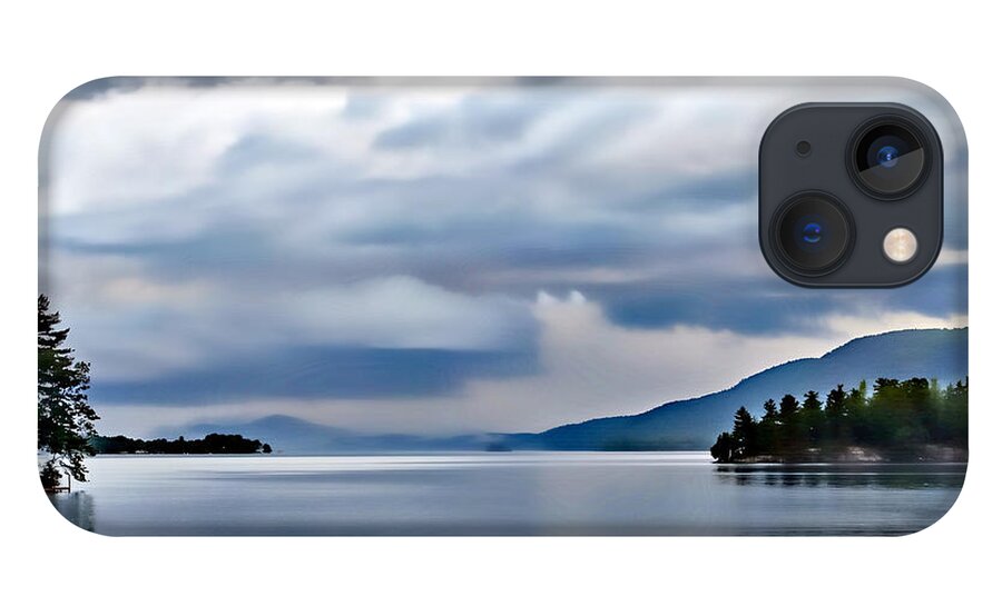Clouds iPhone 13 Case featuring the photograph Big Clouds Over Lake George by Russ Considine