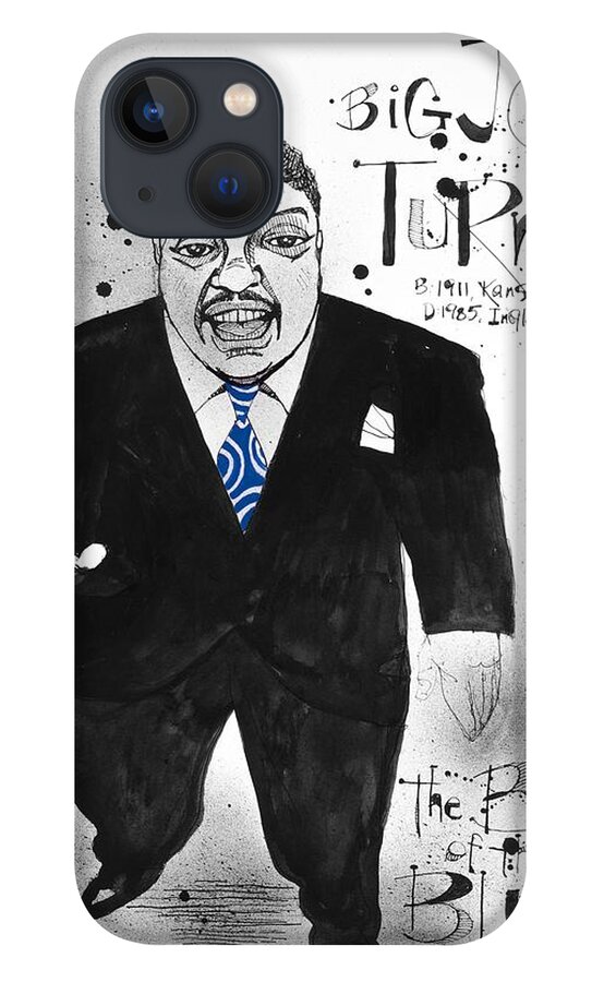  iPhone 13 Case featuring the drawing Big Joe Turner by Phil Mckenney