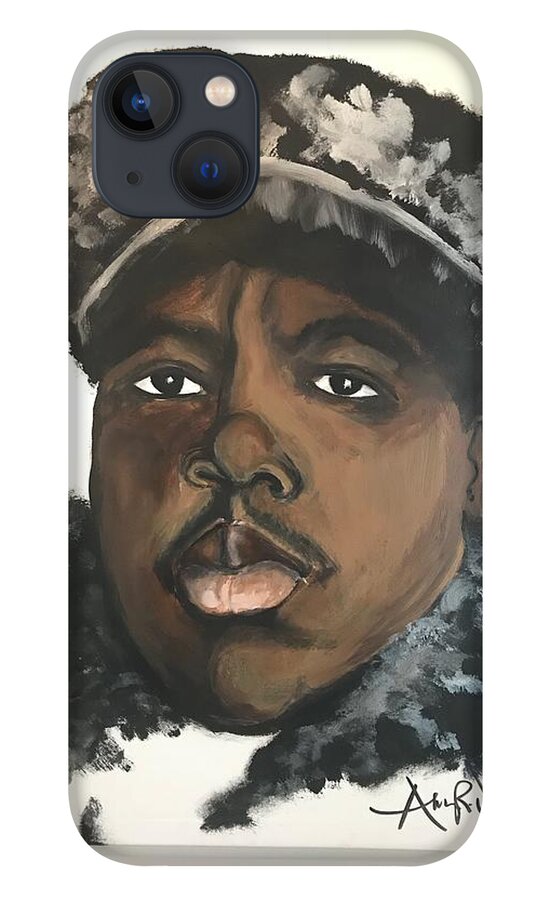  iPhone 13 Case featuring the painting Biggie by Angie ONeal