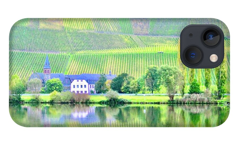 River iPhone 13 Case featuring the photograph Biking on the Mosel River by Dorsey Northrup