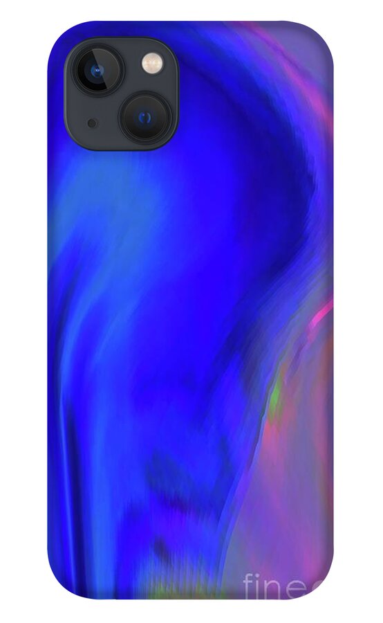  iPhone 13 Case featuring the digital art Blue 2 by Glenn Hernandez