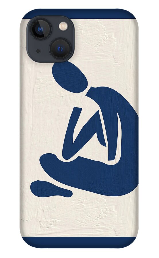 Henri Matisse iPhone 13 Case featuring the painting Blue Figure by Modern Art