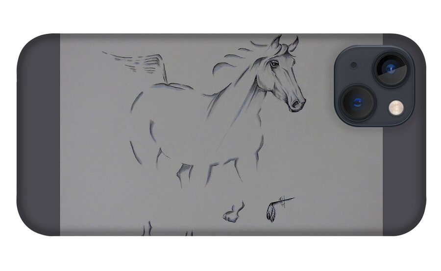 Horse iPhone 13 Case featuring the painting Born a Champion by Kem Himelright