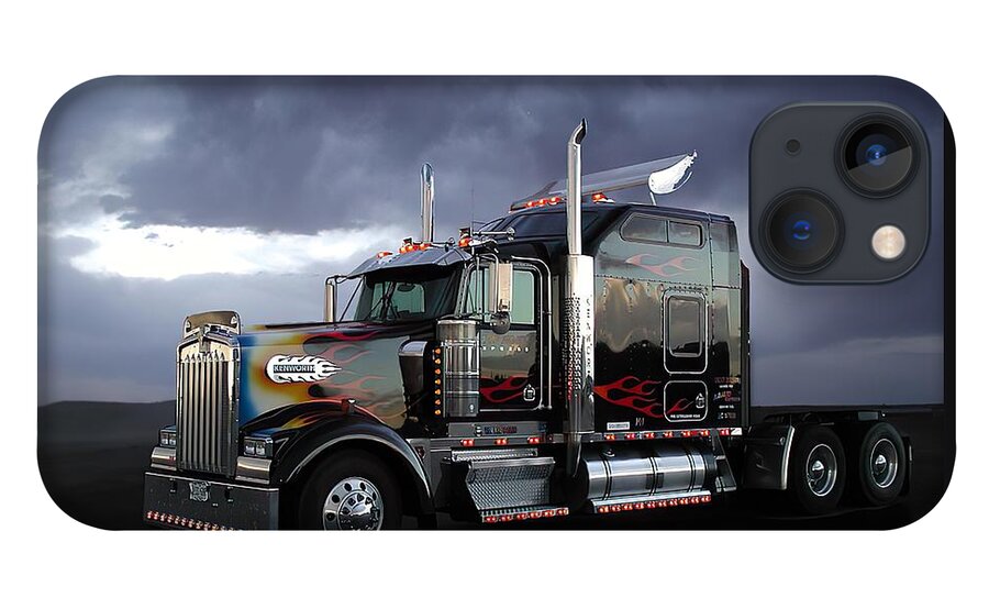 Kenworth W900 iPhone 13 Case featuring the photograph Boss Hogg - Kenworth W900 by DArcy Evans