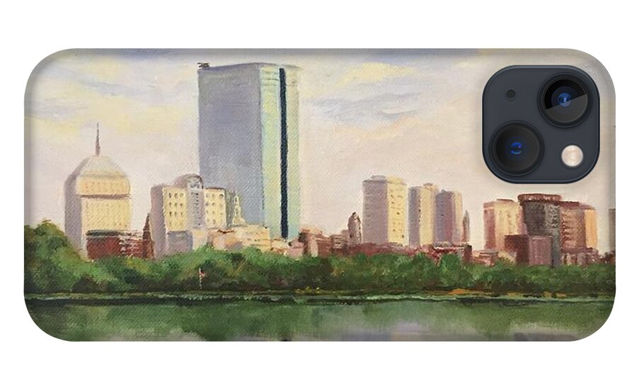 Boston iPhone 13 Case featuring the painting Boston by Judy Rixom